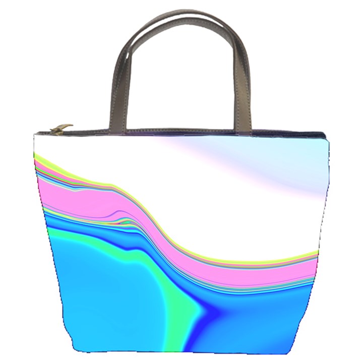 Aurora Color Rainbow Space Blue Sky Purple Yellow Green Bucket Bags