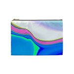 Aurora Color Rainbow Space Blue Sky Purple Yellow Green Cosmetic Bag (Medium)  Front