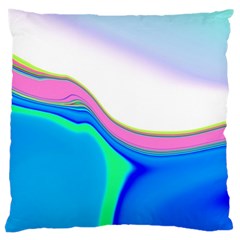 Aurora Color Rainbow Space Blue Sky Purple Yellow Green Large Cushion Case (One Side)