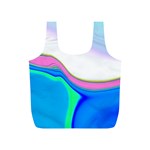 Aurora Color Rainbow Space Blue Sky Purple Yellow Green Full Print Recycle Bags (S)  Back