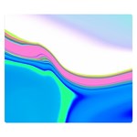 Aurora Color Rainbow Space Blue Sky Purple Yellow Green Double Sided Flano Blanket (Small)  50 x40  Blanket Front