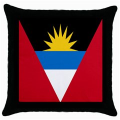 Banner Flag Sun Line Chevron Red White Black Blue Throw Pillow Case (black) by Mariart