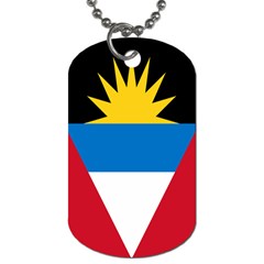 Banner Flag Sun Line Chevron Red White Black Blue Dog Tag (two Sides) by Mariart