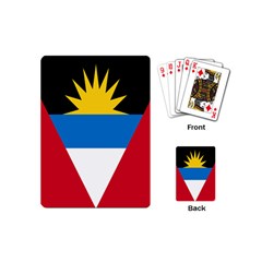 Banner Flag Sun Line Chevron Red White Black Blue Playing Cards (mini)  by Mariart