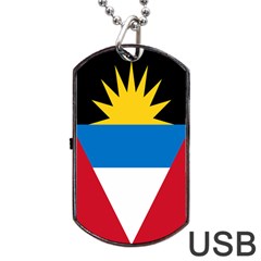 Banner Flag Sun Line Chevron Red White Black Blue Dog Tag Usb Flash (one Side) by Mariart