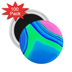 Aurora Color Rainbow Space Blue Sky 2 25  Magnets (100 Pack)  by Mariart