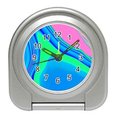 Aurora Color Rainbow Space Blue Sky Travel Alarm Clocks