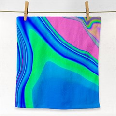 Aurora Color Rainbow Space Blue Sky Face Towel