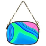 Aurora Color Rainbow Space Blue Sky Chain Purses (One Side)  Front