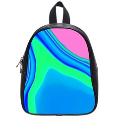 Aurora Color Rainbow Space Blue Sky School Bags (small)  by Mariart