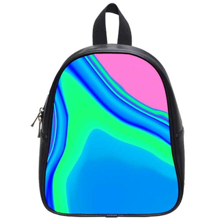 Aurora Color Rainbow Space Blue Sky School Bags (Small) 