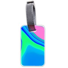 Aurora Color Rainbow Space Blue Sky Luggage Tags (two Sides) by Mariart