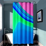 Aurora Color Rainbow Space Blue Sky Shower Curtain 36  x 72  (Stall)  Curtain(36 X72 ) - 33.26 x66.24  Curtain(36 X72 )