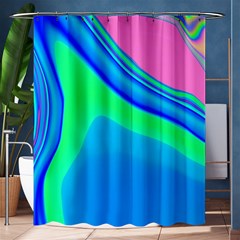 Aurora Color Rainbow Space Blue Sky Shower Curtain 60  X 72  (medium)  by Mariart