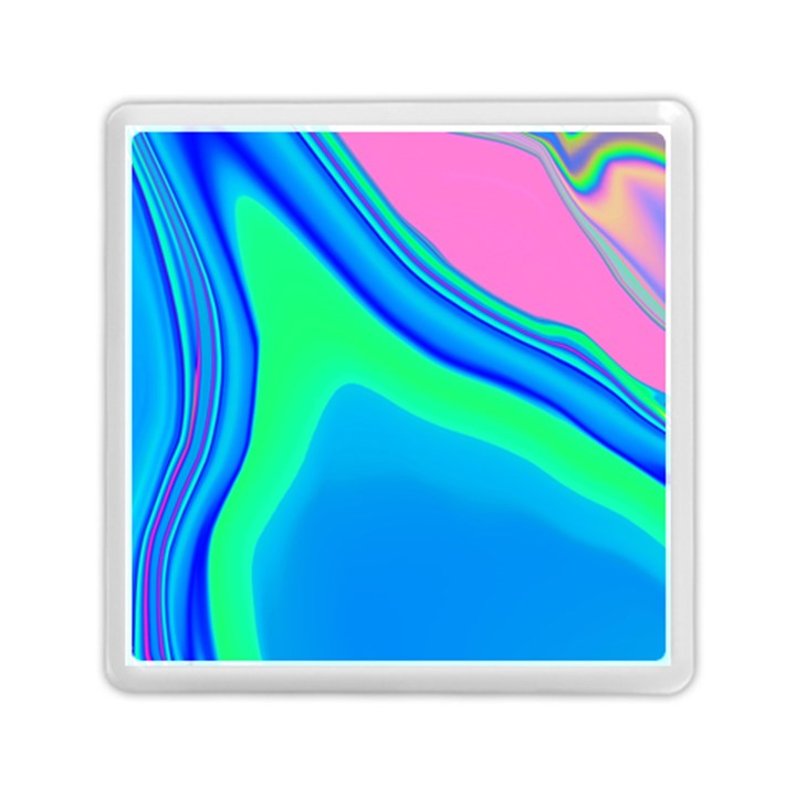 Aurora Color Rainbow Space Blue Sky Memory Card Reader (Square) 