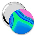 Aurora Color Rainbow Space Blue Sky 3  Handbag Mirrors Front