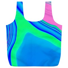 Aurora Color Rainbow Space Blue Sky Full Print Recycle Bags (l) 