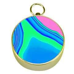 Aurora Color Rainbow Space Blue Sky Gold Compasses by Mariart