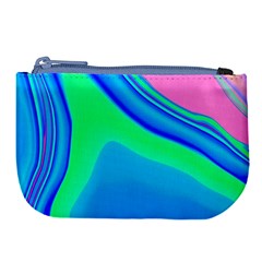 Aurora Color Rainbow Space Blue Sky Large Coin Purse by Mariart