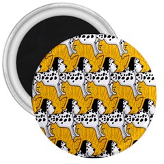 Animals Cat Dog Dalmation 3  Magnets