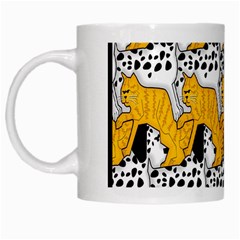 Animals Cat Dog Dalmation White Mugs by Mariart