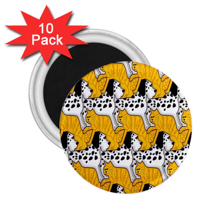 Animals Cat Dog Dalmation 2.25  Magnets (10 pack) 