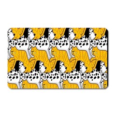 Animals Cat Dog Dalmation Magnet (rectangular) by Mariart