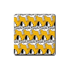 Animals Cat Dog Dalmation Square Magnet