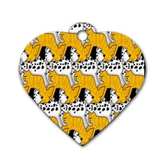 Animals Cat Dog Dalmation Dog Tag Heart (one Side)