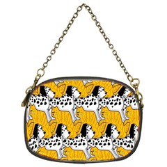 Animals Cat Dog Dalmation Chain Purses (one Side)  by Mariart