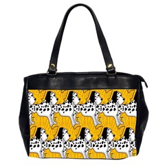 Animals Cat Dog Dalmation Office Handbags (2 Sides)  by Mariart