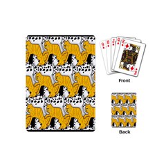 Animals Cat Dog Dalmation Playing Cards (mini)  by Mariart