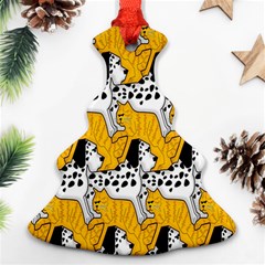 Animals Cat Dog Dalmation Ornament (christmas Tree) 