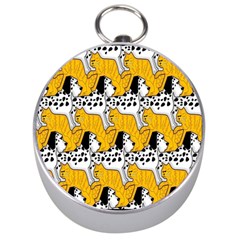 Animals Cat Dog Dalmation Silver Compasses by Mariart