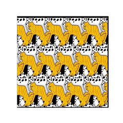 Animals Cat Dog Dalmation Small Satin Scarf (square)