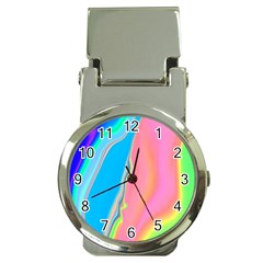 Aurora Color Rainbow Space Blue Sky Purple Yellow Green Pink Money Clip Watches by Mariart