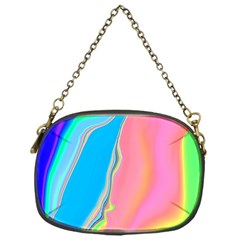 Aurora Color Rainbow Space Blue Sky Purple Yellow Green Pink Chain Purses (one Side)  by Mariart