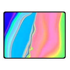 Aurora Color Rainbow Space Blue Sky Purple Yellow Green Pink Fleece Blanket (small) by Mariart