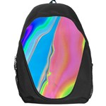 Aurora Color Rainbow Space Blue Sky Purple Yellow Green Pink Backpack Bag Front