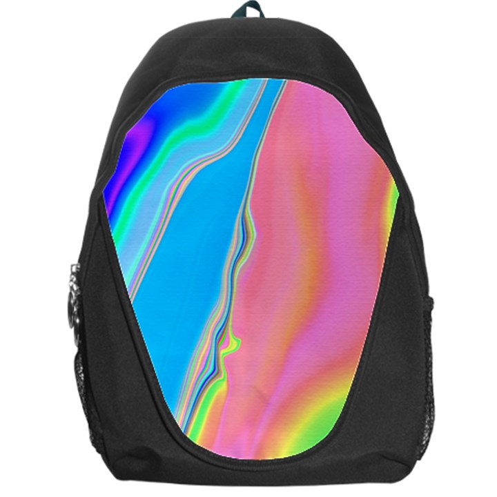 Aurora Color Rainbow Space Blue Sky Purple Yellow Green Pink Backpack Bag