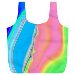 Aurora Color Rainbow Space Blue Sky Purple Yellow Green Pink Full Print Recycle Bags (l)  by Mariart