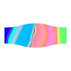 Aurora Color Rainbow Space Blue Sky Purple Yellow Green Pink Stretchable Headband by Mariart