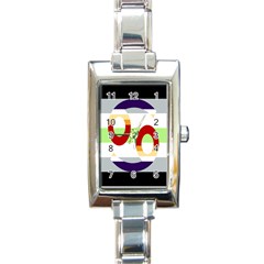 Cance Gender Rectangle Italian Charm Watch