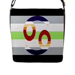 Cance Gender Flap Messenger Bag (l)  by Mariart