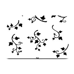 Black Leaf Tatto Plate Mats by Mariart