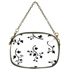 Black Leaf Tatto Chain Purses (one Side)  by Mariart