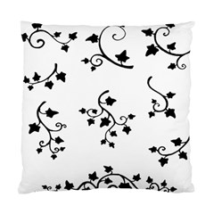 Black Leaf Tatto Standard Cushion Case (one Side) by Mariart