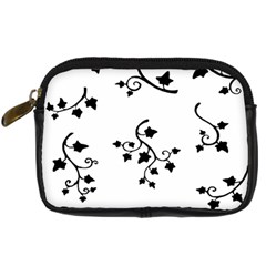 Black Leaf Tatto Digital Camera Cases by Mariart