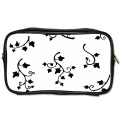 Black Leaf Tatto Toiletries Bags 2-side by Mariart