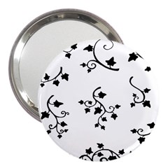 Black Leaf Tatto 3  Handbag Mirrors by Mariart